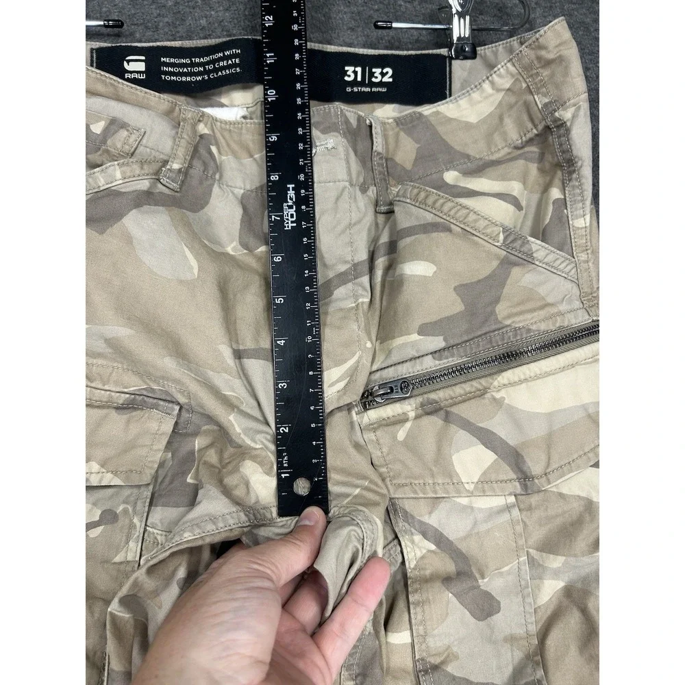 G-Star Raw Rovic Zip 3D Regular Tapered Cargo Pants Mens 31x32 (fits 33x30) Camo
